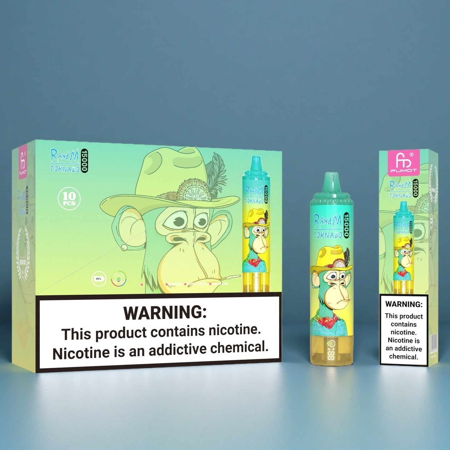 15000 Puffs Watermelon Ice RandM Tornado Vape