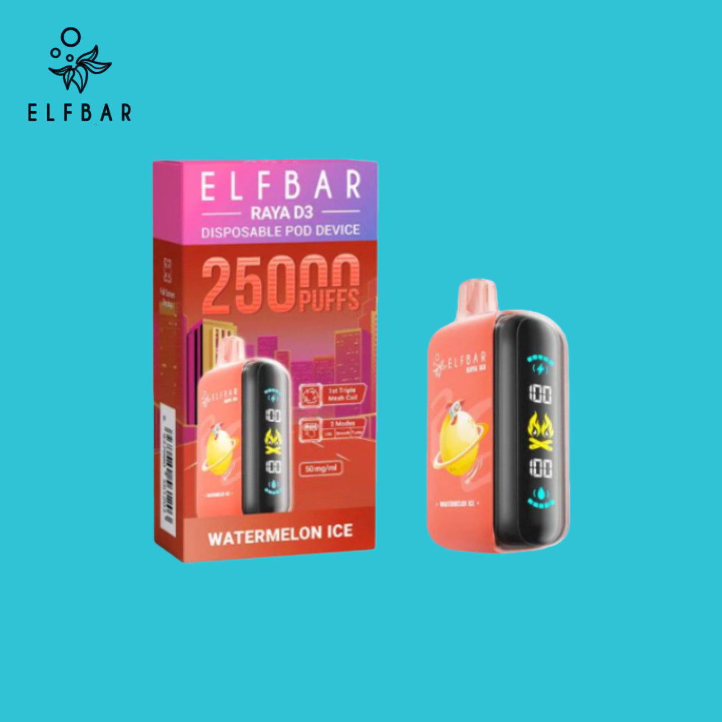 Elf Bar Raya D3 25000 – Watermelon Ice