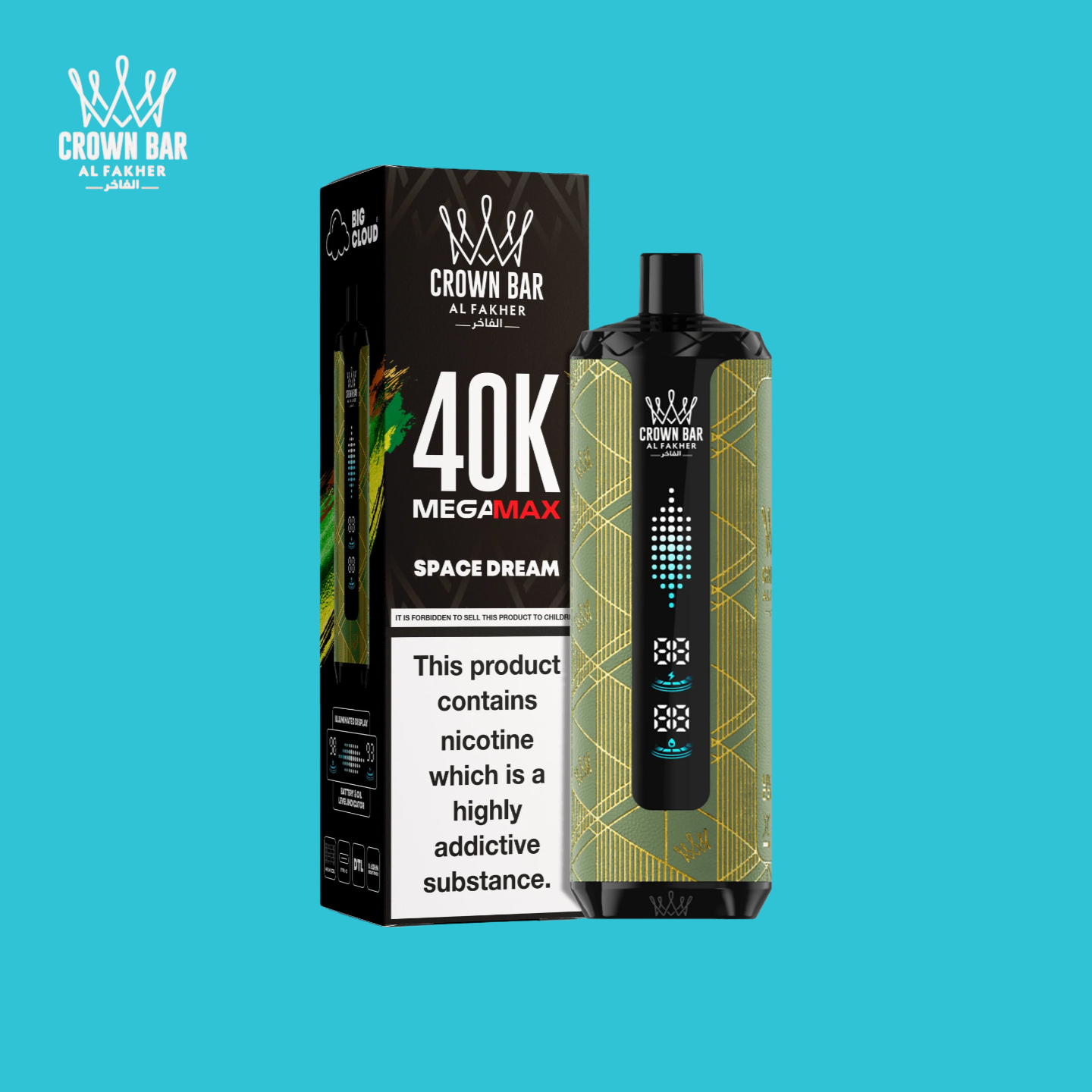 Al Fakher Crown Bar Mega Max 40000