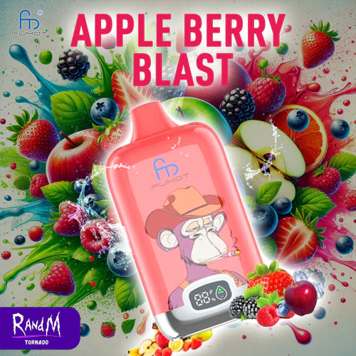 Apple Berry Blast RandM 12000 Züge Digital Box Vape