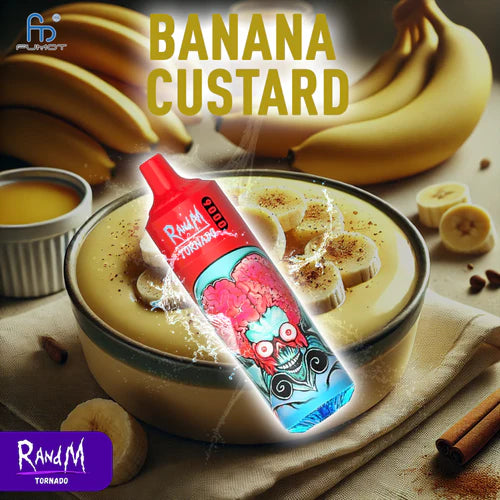 Banana Custard RandM Tornado 9000 Vape