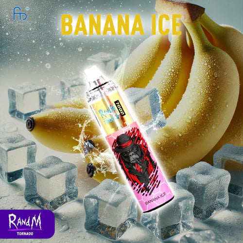 LED-Statusanzeige RandM Tornado 7000 Vape Banana Ice