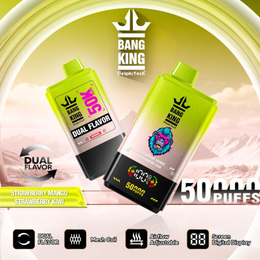 Bang King 50K Puffs Strawberry Mango & Strawberry Kiwi