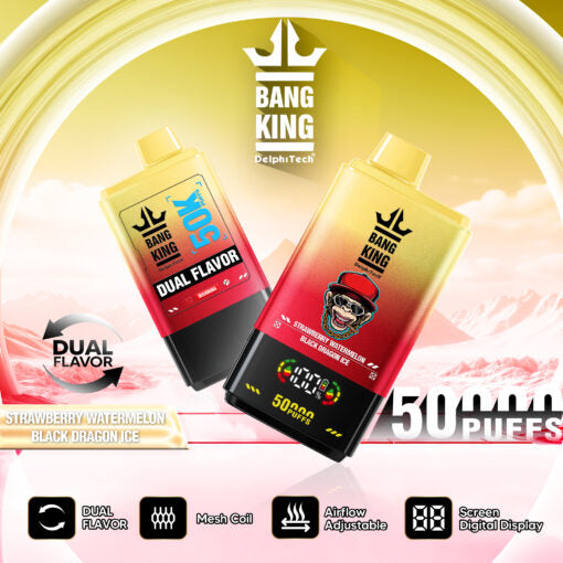 Strawberry Watermelon & Black Dragon Ice Bang King Vape 50000