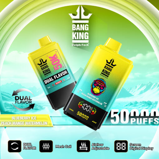 Bang King 50000 Blueberry Ice & Peach Mango Watermelon