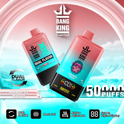 Bang King 50000 Züge Blueberry Ice & Peach Ice