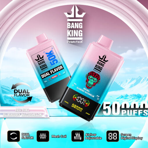 Bang King Vape 50K Puffs Red Bull & Blueberry Watermelon