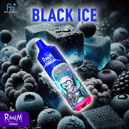 Black Ice RandM Tornado 9000 Puffs