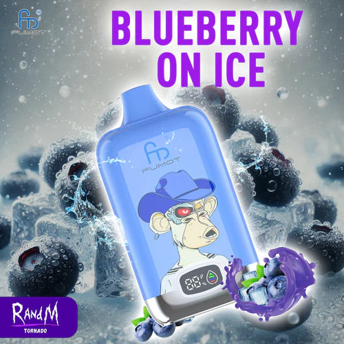 RANDM 12000 Zügen Blueberry on Ice LED-Display