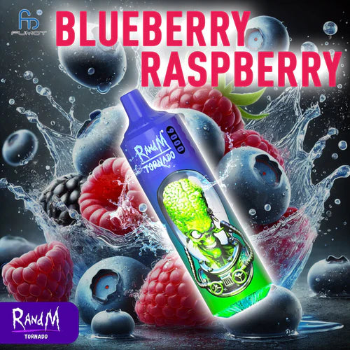 RandM Tornado 9000 Puffs Blueberry Raspberry