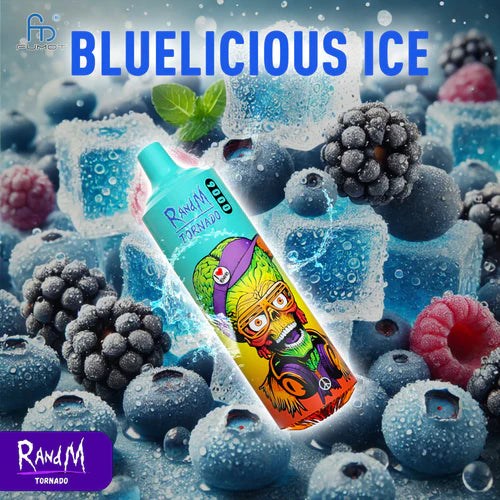 Bluelicious Ice RandM 9000 Einweg-Vape