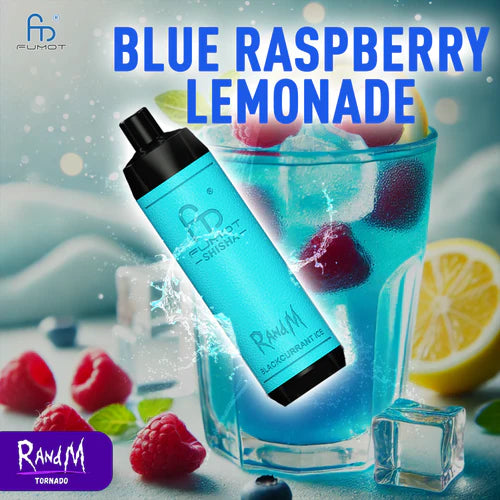 Blue Raspberry Lemonade RandM Shisha Vape 10000