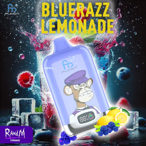 RandM Tornado 12000 Züge Digital Box Vape Bluerazz Lemonade