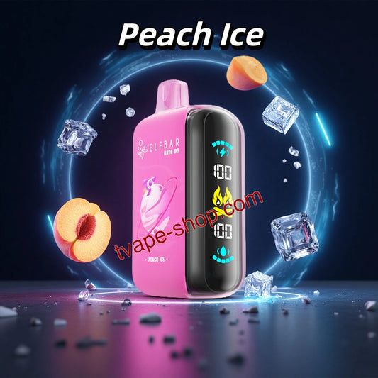 Peach Ice Elf Bar Raya D3 25000 Vape