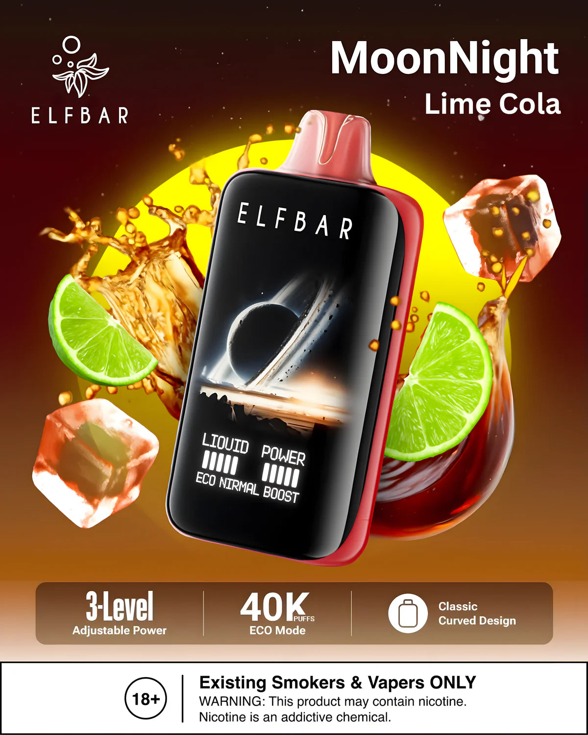 ELF BAR Moon Night 40000 – Lime Cola