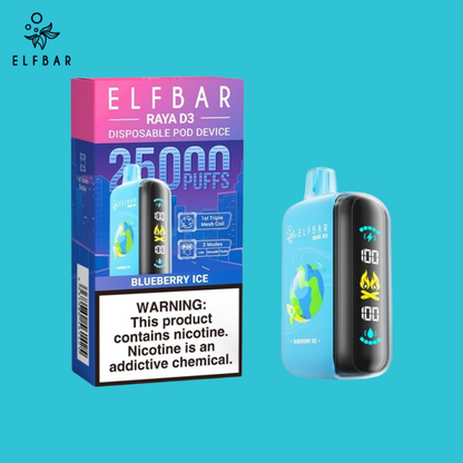 Elf Bar 25000 Puffs Blueberry Ice Vape