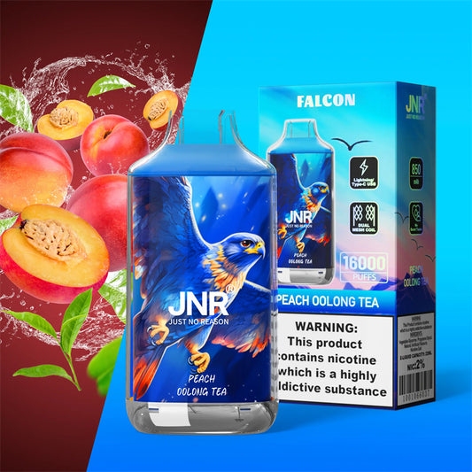 JNR Vape Falcon 16K Puffs Peach Oolong Tea