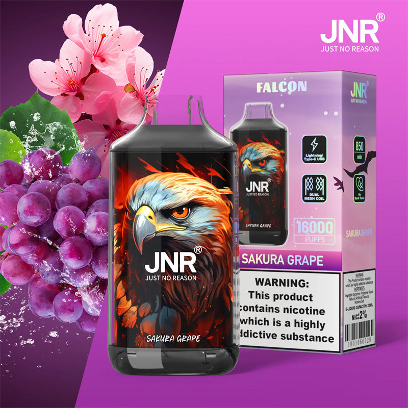 JNR Vape Falcon 16K Puffs Sakura Grape
