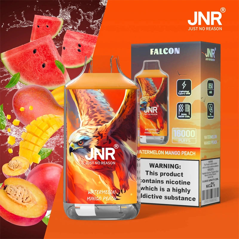 Watermelon Mango Peach JNR Falcon 16K Vape