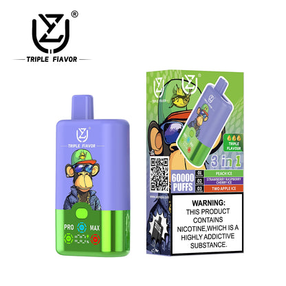 Premium 3-in-1 UZY Triple Flavor Einweg Vape