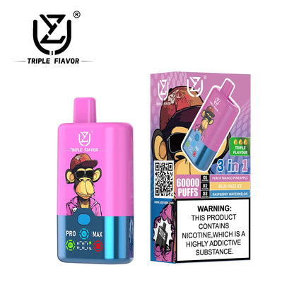 Premium 3-in-1 UZY Triple Flavor Einweg Vape