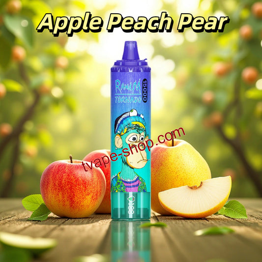 Apple Peach Pear RandM Tornado 15000 Puffs Vape