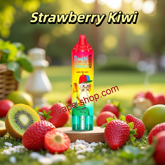 Strawberry Kiwi RandM Tornado 15000 Vape