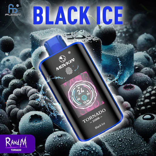 RandM Tornado 25000 Black Ice 7000-mAh-Akku