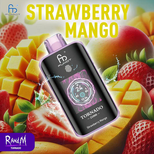 25000 Puffs Strawberry Mango RandM Tornado