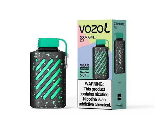 Vozol Gear 10000 Vape Sour Apple Ice