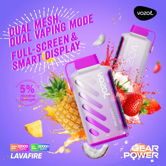 Vozol Gear Power 20000 Lavafire S.i.L.C. Technologie