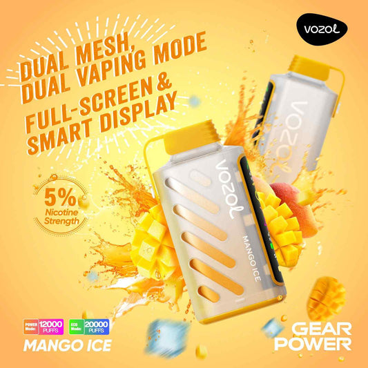 VOZOL Gear Power 20000 Puffs Mango Ice