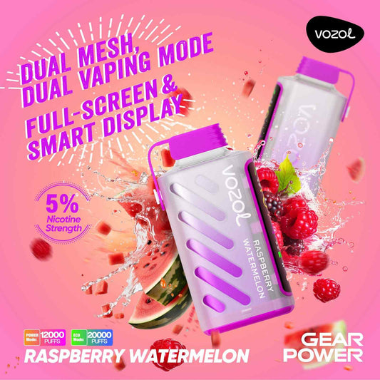 Raspberry Watermelon VOZOL Gear Power 20000 Vape