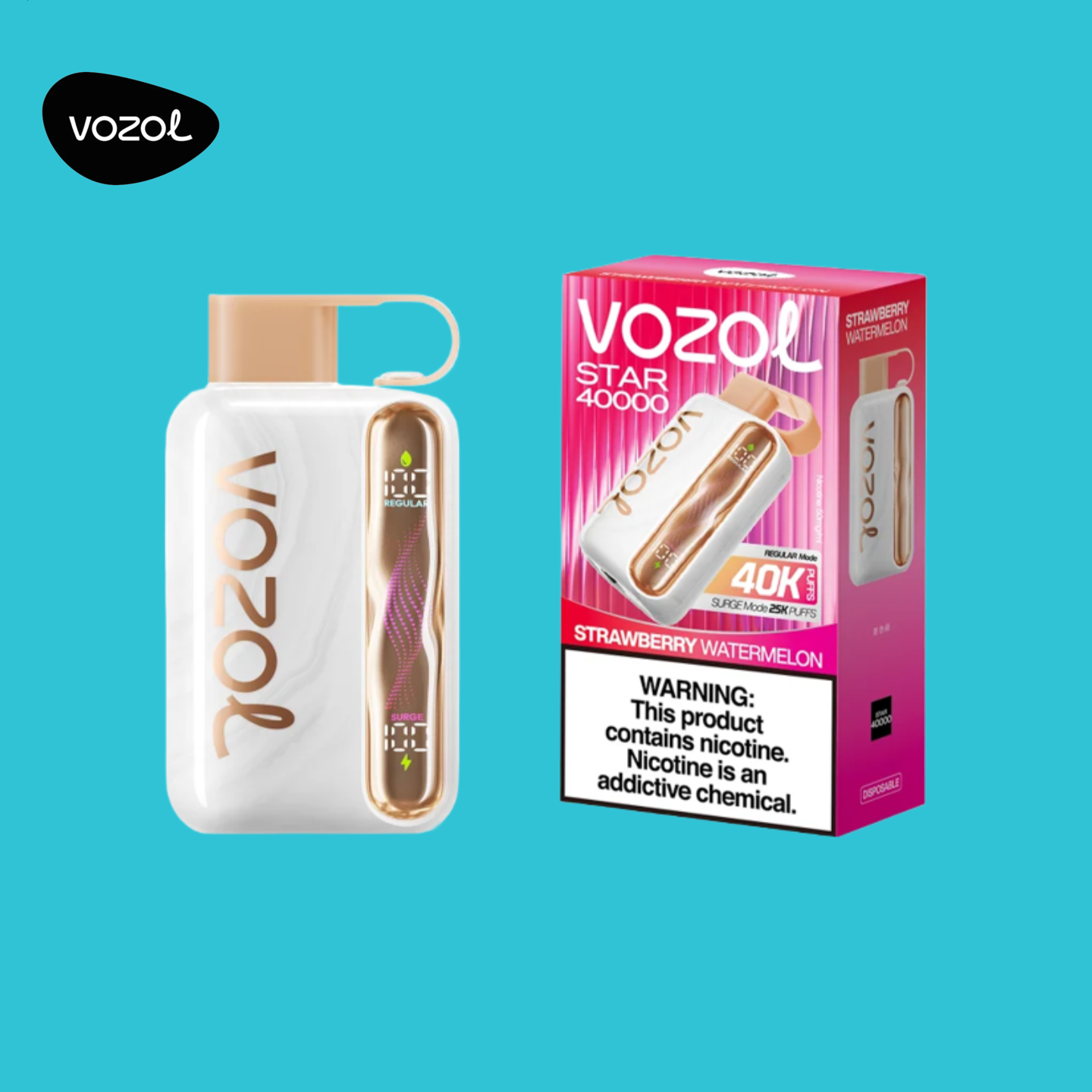 Vozol Star 40000 Puffs Strawberry Watermelon